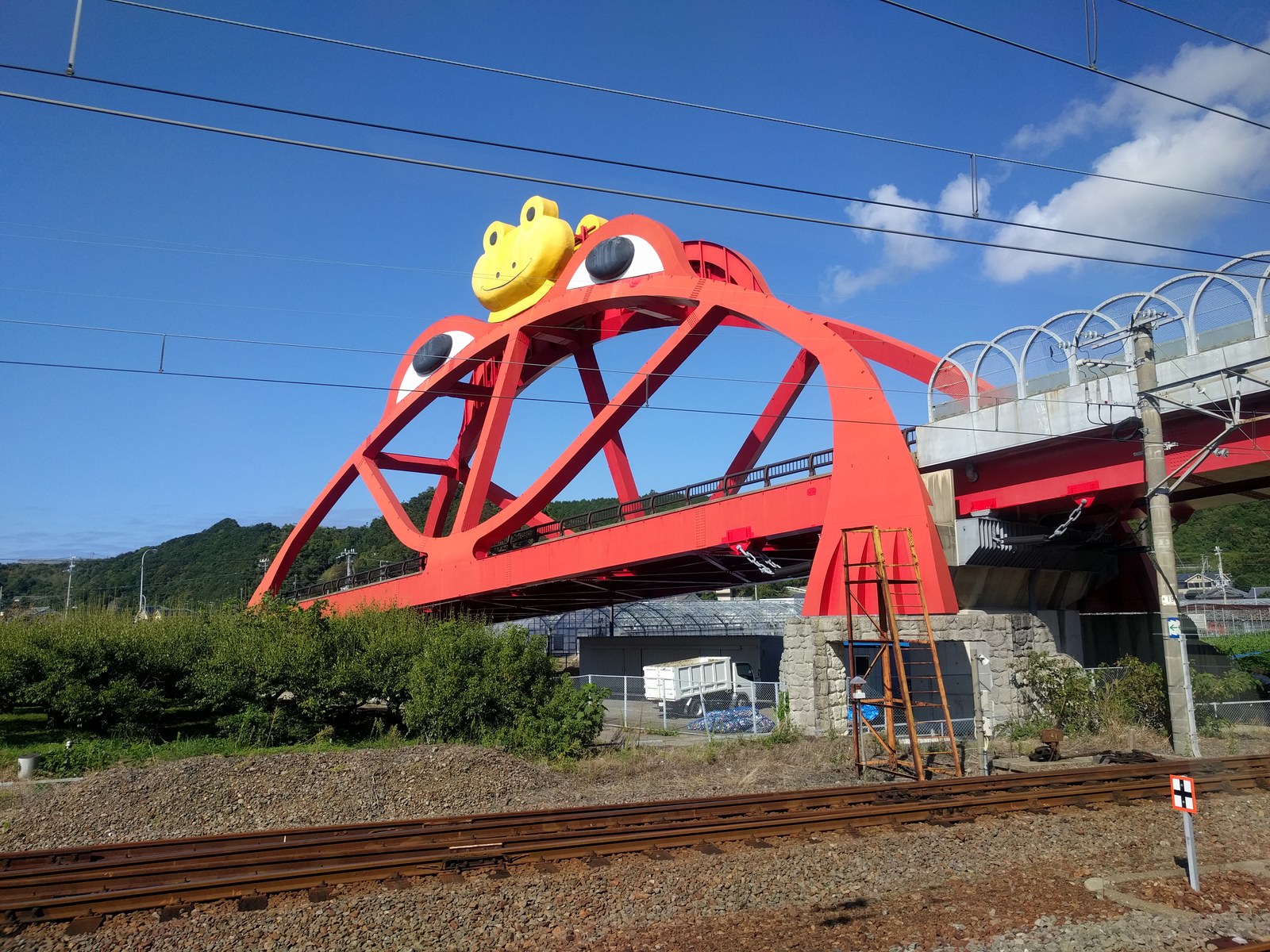 和歌山県印南町のシンボルであるかえる橋
